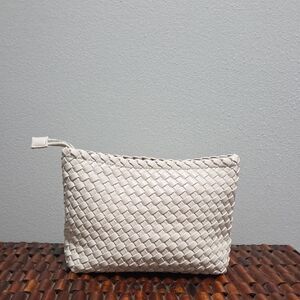 Rachel Zoe Ivory Woven Clutch
